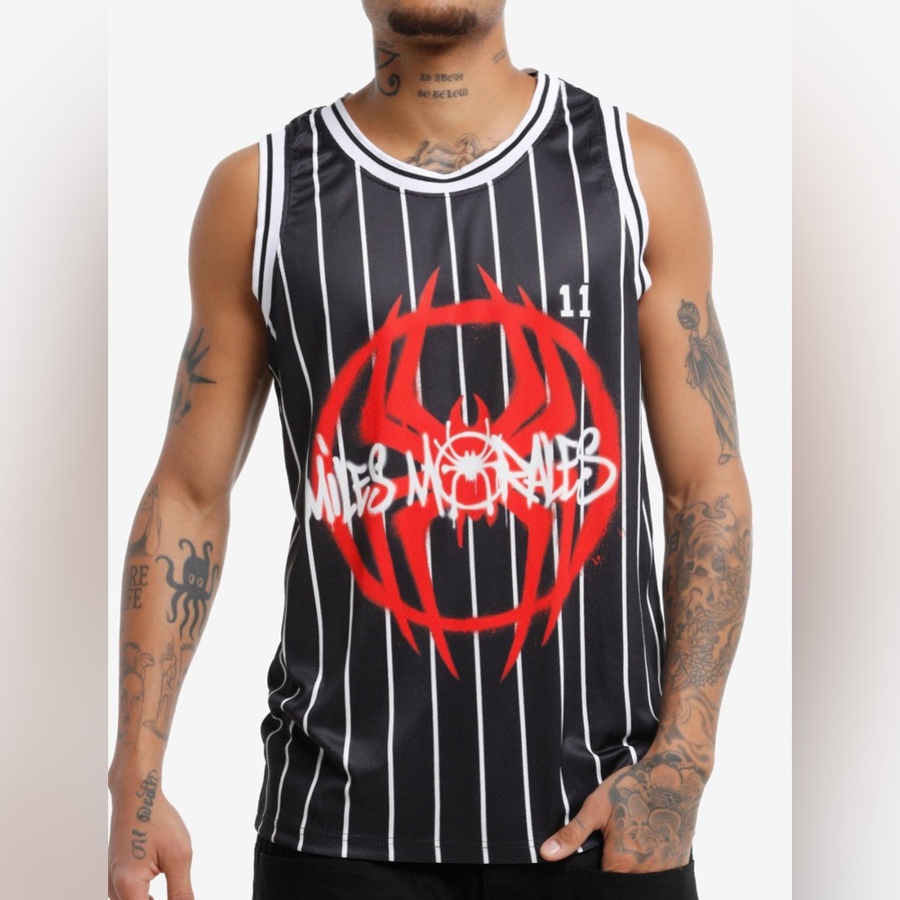 Marvel Spiderman “Miles Morales” Basketball Jersey- New